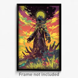 Movie Art Poster - Outstanding Dugout (Psychedelic Retro Weird Film Print)
