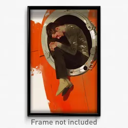 Movie Art Poster - Man Feeling Neglect, Rich Brown Cardigan (Retro Film Print)