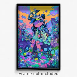 Art Poster - Sentimental Bog (Psychedelic Trippy Weird 11x17 Cartoon Print)