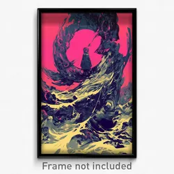 Art Poster - Rough Road (Psychedelic Trippy Weird 11x17 Cartoon Print)