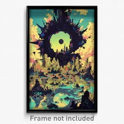 Art Poster - Incredible Archipelago (Psychedelic Trippy Weird 11x17 Print)