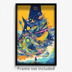 French Movie Poster - Classic Ramp (France Psychedelic Art Retro Film Print)