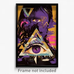 Spanish Movie Poster - Boy Feeling Self Compassionate, Triangular Purple Ves