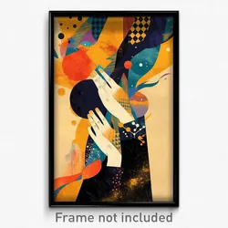 Bollywood Movie Poster - Bumpy Fields (India Retro Hindi Film Art Print)