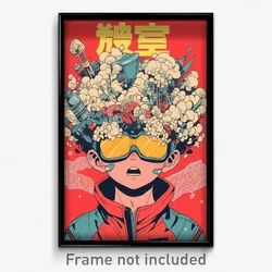 Movie Art Poster - Boy Feeling Offended, Fluffy Eyewear On Headwear (Film Print)