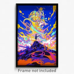 Art Poster - Tall Way (Psychedelic Trippy Weird 11x17 Cartoon Print)