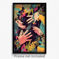 French Movie Poster - Noted Middens (France Psychedelic Art Retro Film Print)
