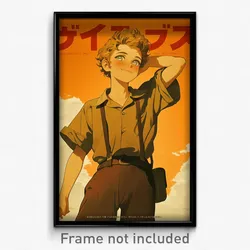 German Movie Poster - Boy Feeling Smug, Interesting Brown Shirt (Art Print)