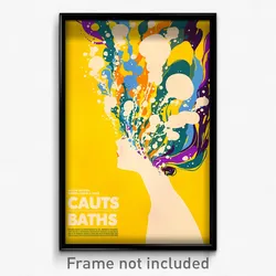 French Movie Poster - Clean Baths (France Psychedelic Art Retro Film Print)