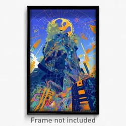 French Movie Poster - Wire Frame Tostada (France Retro Film Art Print)