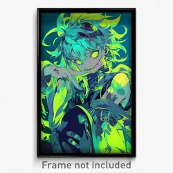 Anime Art Poster - Boy Feeling Liking Wearing Adorable Green (Print)