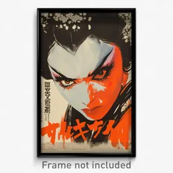 Chinese Movie Poster - Woman Feeling Aggressive, Outlandish Red Jacket (Print)