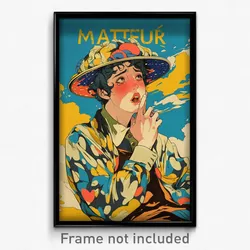French Movie Poster - Boy Feeling Nostalgic, Interesting Bonnet (Art Print)