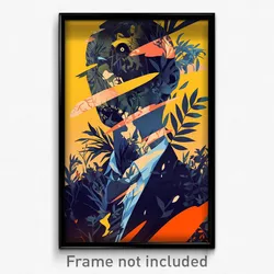French Movie Poster - Wire Frame Glitchy Hibernaculum (France Film Art Print)