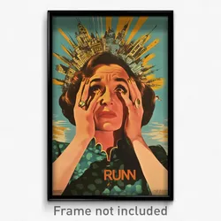 Spanish Movie Poster - Woman Feeling Pleased, Flashy Grey Gloves (Art Print)