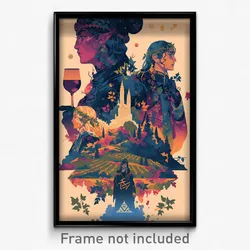 Icelandic Movie Poster - Neat Vineyard (Iceland Retro Film Art Print)