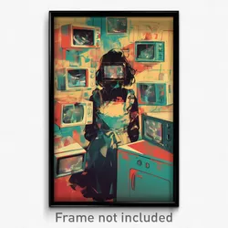 French Movie Poster - Unkempt Stove (France Psychedelic Art Retro Film Print)