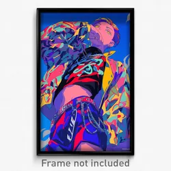 Anime Art Poster - Boy Feeling Rash Wearing Fantastic Cropped Jacket (Print)