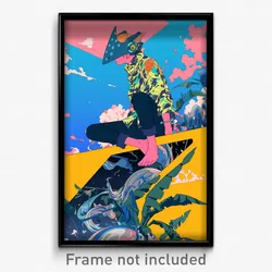 Art Poster - Pink Eaves (Psychedelic Trippy Weird 11x17 Cartoon Print)