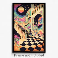 Bollywood Movie Poster - Cool Spanish Architecture (India Hindi Film Art Print)