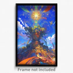 Art Poster - Buoyant Dais (Psychedelic Trippy Weird 11x17 Print)