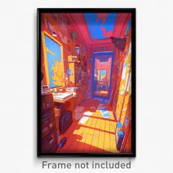 Art Poster - Adorable Hallway (Psychedelic Trippy Weird 11x17 Print)