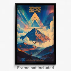 Hebrew Movie Poster - Admirable Mountain (Israel Retro Film Art Print)