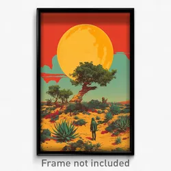 German Movie Poster - Deserted Crop (Germany Psychedelic Art Retro Film Print)