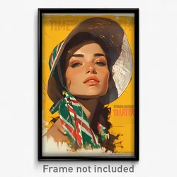 Brazilian Movie Poster - Girl Feeling Serenity, Gripping Bonnet (Art Print)
