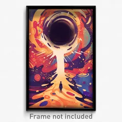 Bollywood Movie Poster - White Hole (India Retro Hindi Film Art Print)