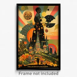 Russian Movie Poster - Silly Safehouse (Russia Psychedelic Art Retro Film Print)