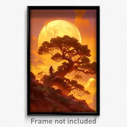 Art Poster - Fluffy Outback (Psychedelic Trippy Weird 11x17 Print)