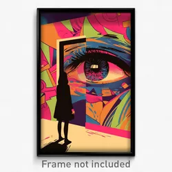 Spanish Movie Poster - Large Closet (Spain Psychedelic Art Retro Film Print)