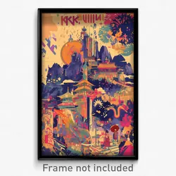 Vietnamese Movie Poster - Insane Chateau (Vietnam Retro Film Art Print)