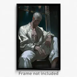 Art Poster - Man Feeling Enlightened Wearing Crafty Alt Clothes (Print)