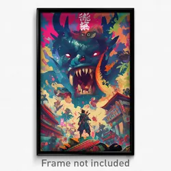 Vietnamese Movie Poster - Watery Video Game (Vietnam Retro Film Art Print)