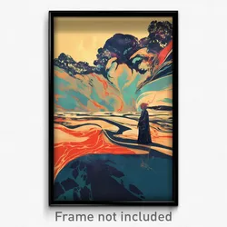 Icelandic Movie Poster - Grandiose Jetty (Iceland Retro Film Art Print)