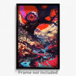 Art Poster - Stupendous Ravine (Psychedelic Trippy Weird 11x17 Print)
