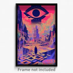 Greek Movie Poster - Dense Crypt (Greece Psychedelic Art Retro Film Print)