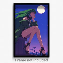 Anime Art Poster - Girl Feeling Undermined Wearing Dramatic Ankle Strap (Print)