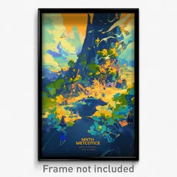 Icelandic Movie Poster - Miniature Meeting Place (Iceland Retro Film Art Print)
