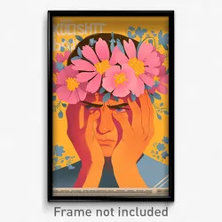 Greek Movie Poster - Boy Feeling Stressed, Flowery Pink Sailor Collar (Print)