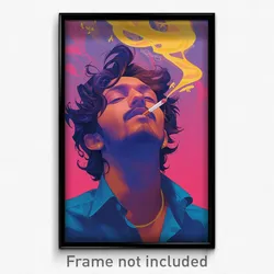 Bollywood Movie Poster - Man Feeling Self Caring, Memorable Blue Choker (Print)