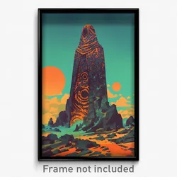 Icelandic Movie Poster - Unknown Aerie (Iceland Retro Film Art Print)
