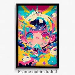 Art Poster - Adorable Dump (Psychedelic Trippy Weird 11x17 Print)