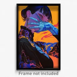 Anime Art Poster - Woman Feeling Discontentment, Impeccable Gloves (Print)
