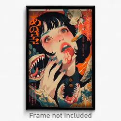 Vietnamese Movie Poster - Woman Feeling Vicious, Creative Orange Scarf (Print)