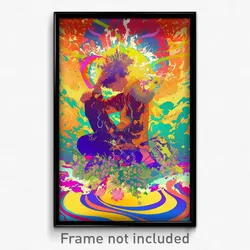 Bollywood Movie Poster - Boy Feeling Aversion, Glossy Gradient Legwear (Print)