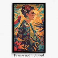 Mexican Movie Poster - Woman Feeling Humility, Glossy Multicolored (Art Print)