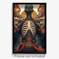 Art Poster - Advanced Chest (Psychedelic Trippy Weird 11x17 Print)